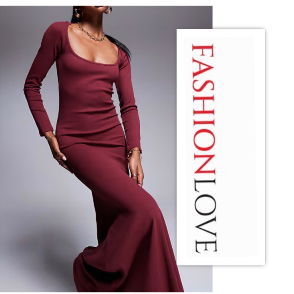 Fashion Love Burgundy Maxi Dress